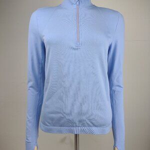 Tory Sport light blue nylon blend 1/4 zip athletic pullover ladies Large